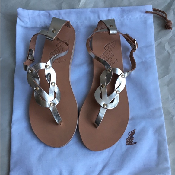 Ancient Greek Shoes - Ancient Greek Hercules Knot Sandals Size 37